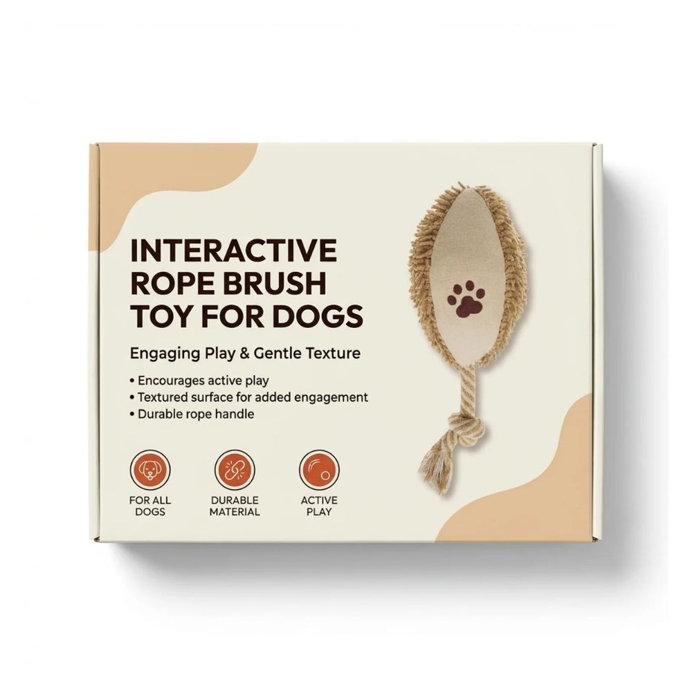 Interactive Rope Brush Toy for Dogs