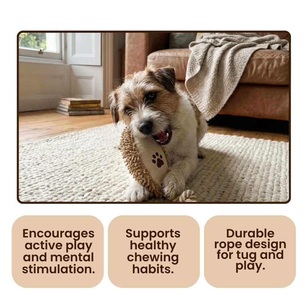 Interactive Rope Brush Toy for Dogs