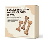 Durable Bone Chew Toy Set for Dogs (3-Pack)