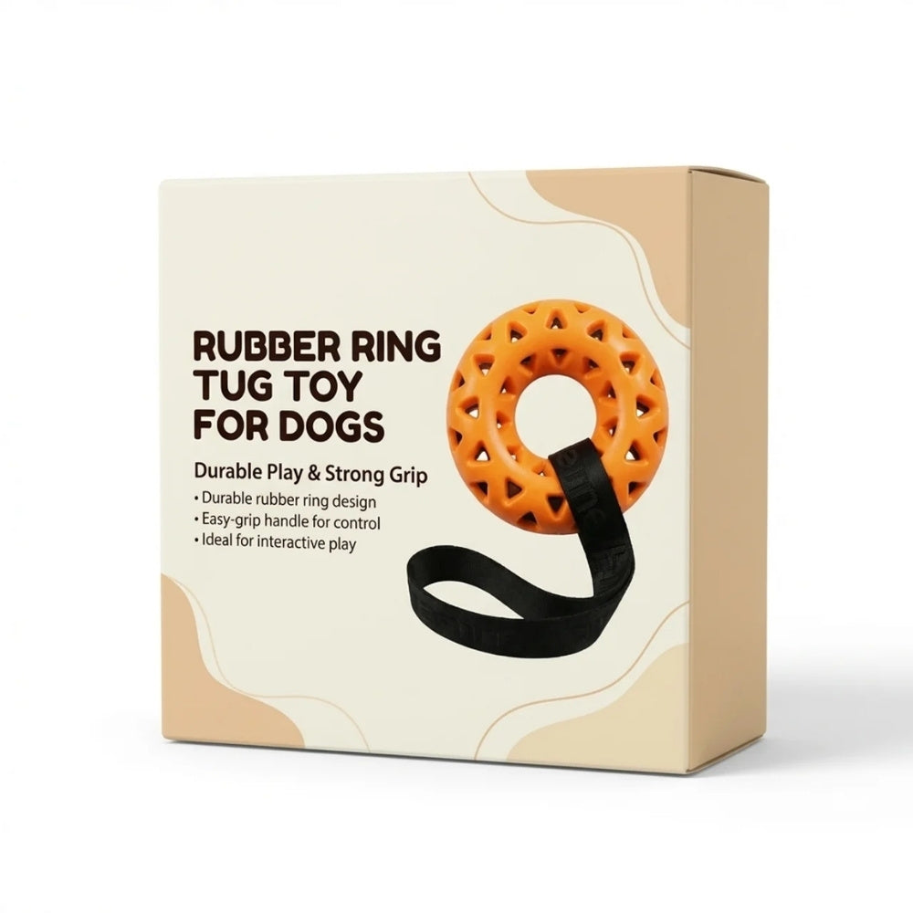 Rubber Ring Tug Toy for Dogs