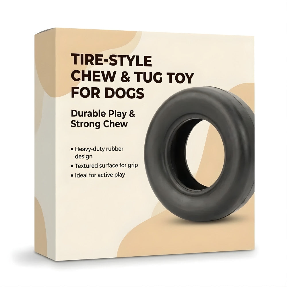 Tire-Style Chew & Tug Toy for Dogs