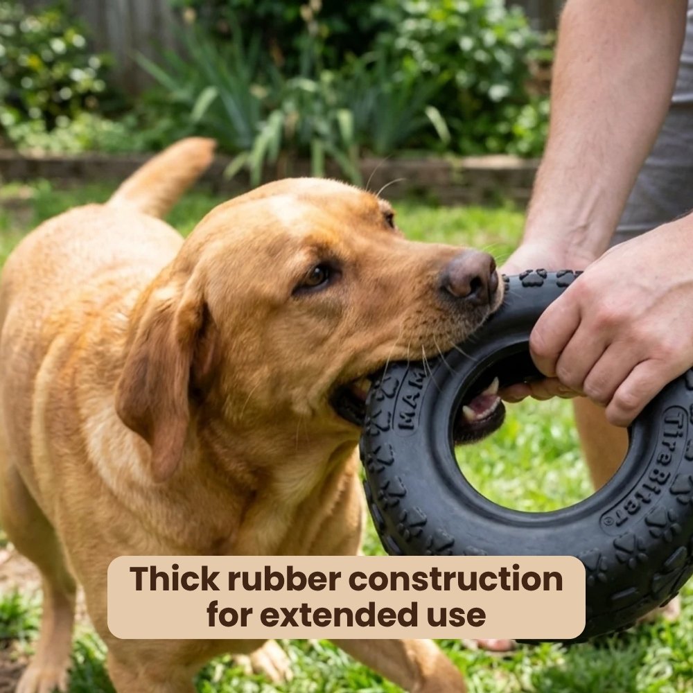 Tire-Style Chew & Tug Toy for Dogs