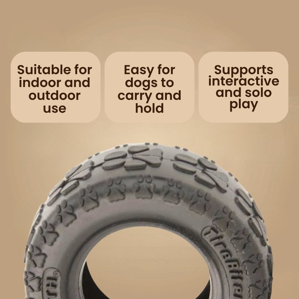Tire-Style Chew & Tug Toy for Dogs
